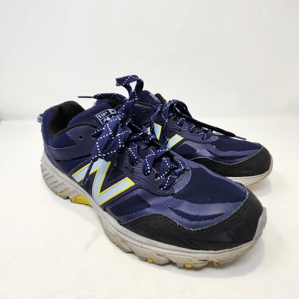 New Balance Mens 510 V4 All Terrain Running Shoes Size 8.5 Blue Gray Sneakers